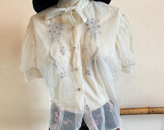 vintage Susan Burrowes - Jupe longue boutonnée à fleurs rose et noire grunge Whimsigoth