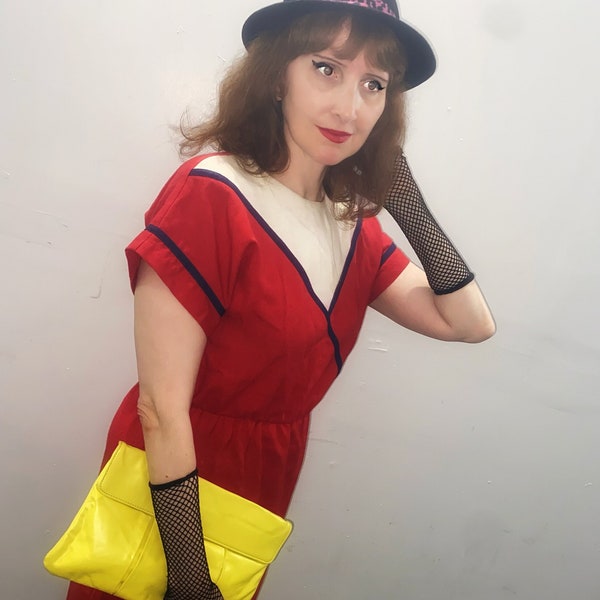 Vintage Deadstock 1980’s Nordstrom Banana Yellow Leather Letisse Clutch