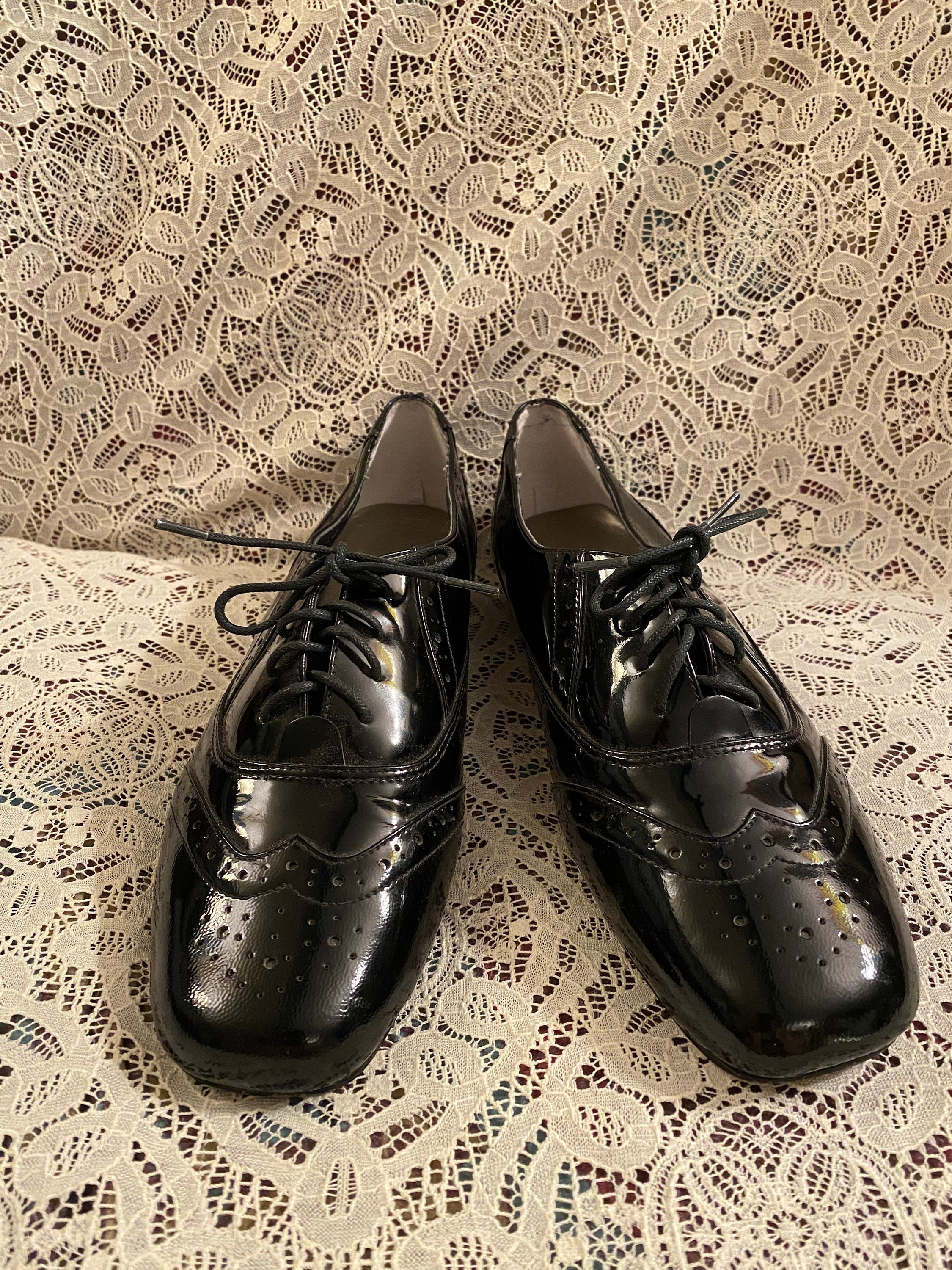 Patent womens brogues hot sale