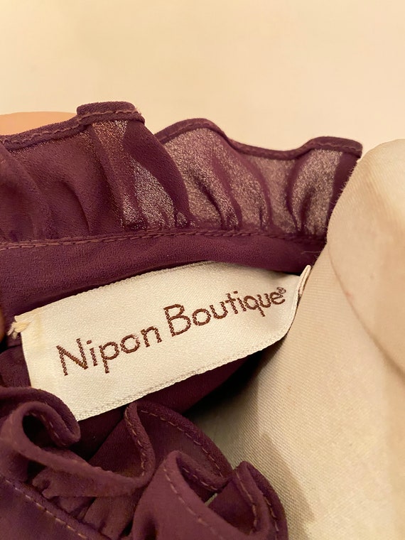 Vintage 1980’s Sheer Purple Albert Nipon Boutique… - image 9