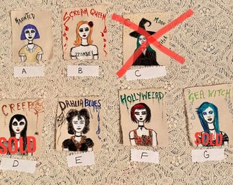 Assorted DIY Hand Painted Punk Patches