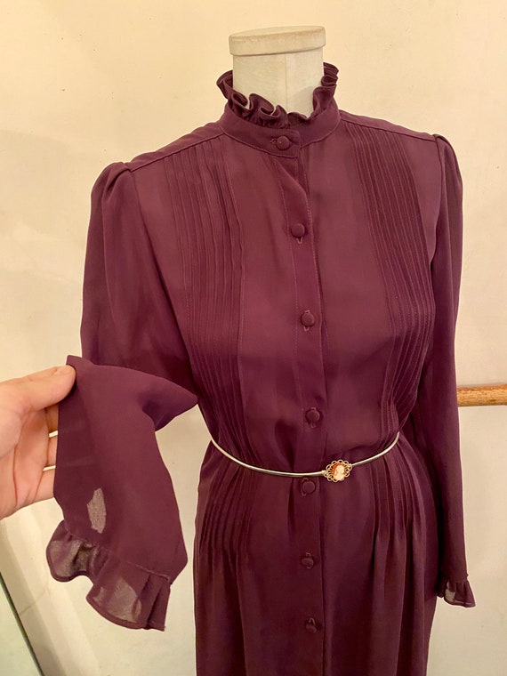 Vintage 1980’s Sheer Purple Albert Nipon Boutique… - image 2