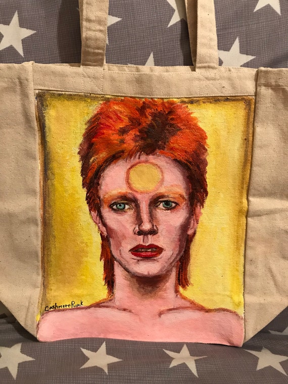 David Bowie Space Man Space Oddity Electric Canvas Tote Bag Etsy