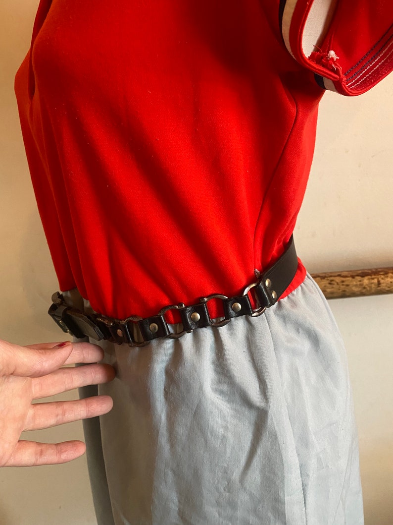 70s Rocker Belt Vintage 60s/70s Black Leather Rocker Belt With Brass Hardware - Etsy