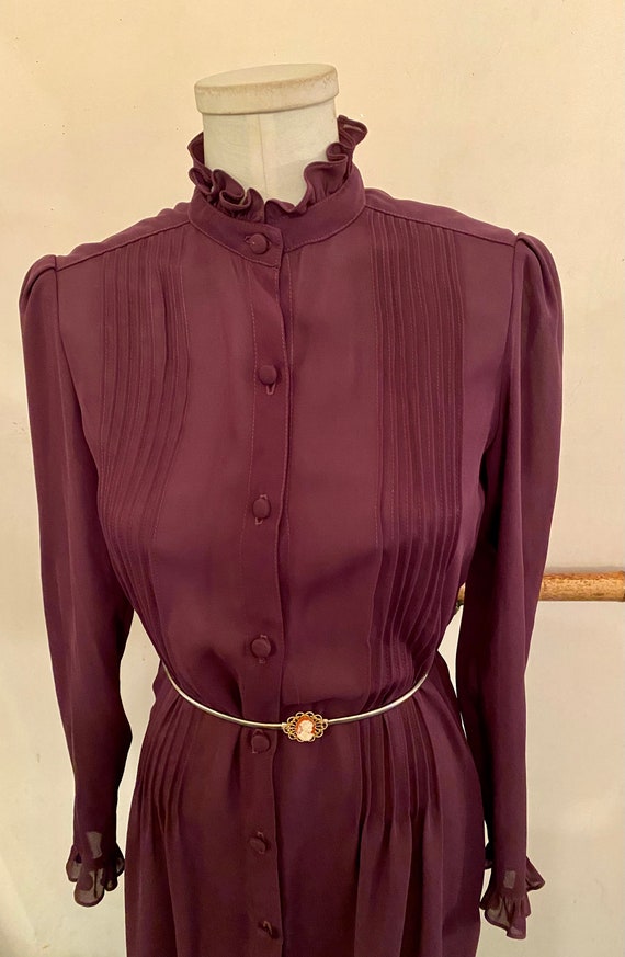 Vintage 1980’s Sheer Purple Albert Nipon Boutique… - image 4