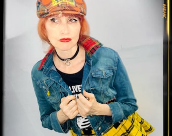 DIY Upcycled Nirvana Teen Spirit Grunge Hand Painted Kurt Cobain Portrait Jean Jacket