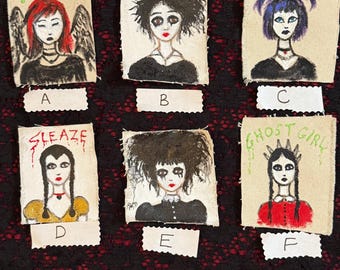 Assorted DIY Hand Painted Punk Patches