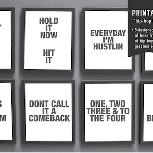 hip hop/rap printable