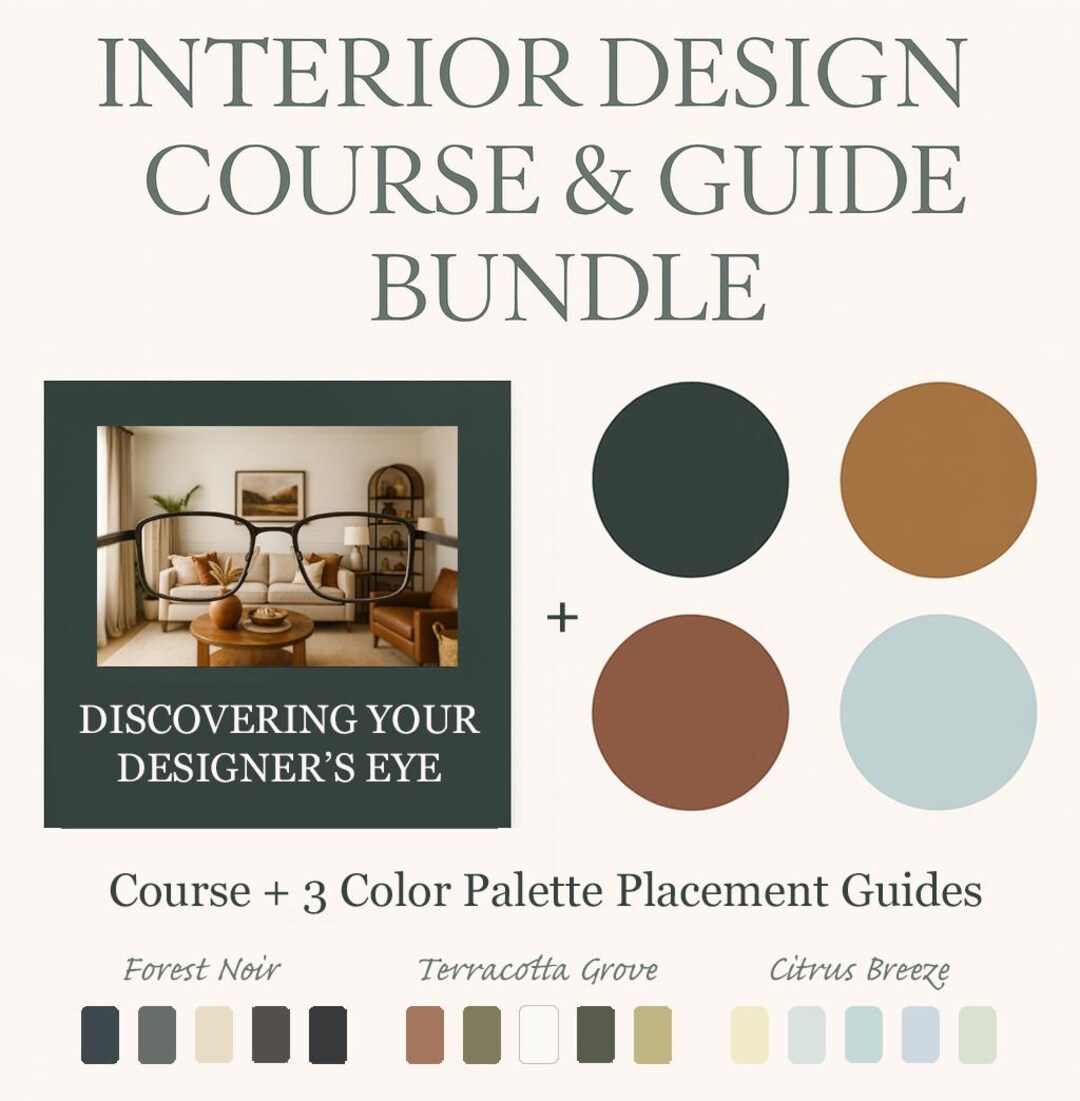 Interior Design Course + Color Placement Guide Bundle | Discovering ...
