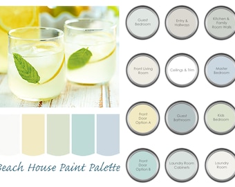 Beach House Paint Palette – Prepackaged Sherwin-Williams Color Scheme (Digital Download)