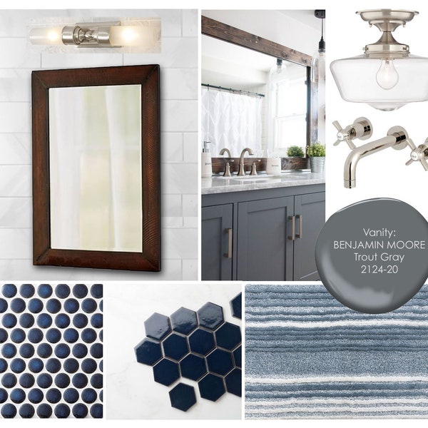 Bathroom Online Interior Design Moodboard