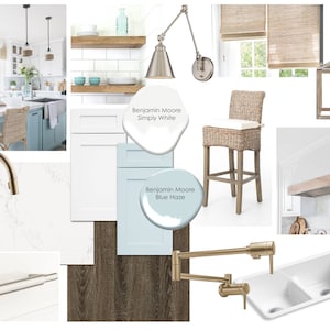 Moodboard -Coastal Kitchen Online Diseño de Interiores Moodboard