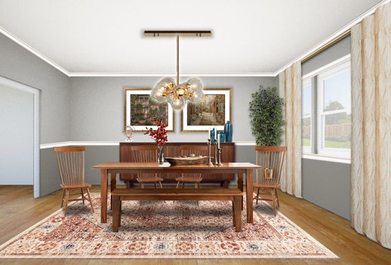Transitional dining room table sale