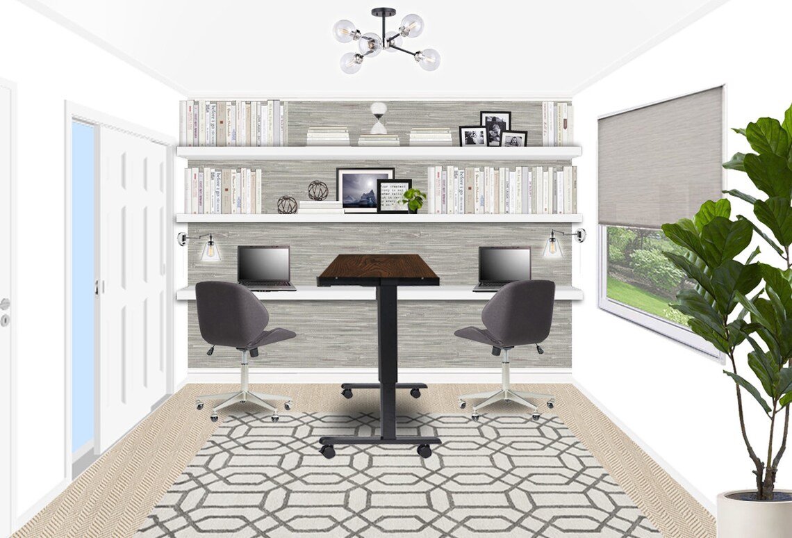Home Office Online Interior Designs Modern Home Office - Etsy