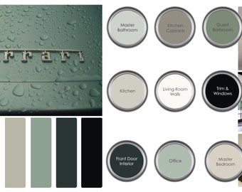 Prepackaged Paint Palette - Home Color Palette - Home Paint Selections