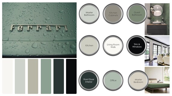 green interior paint colors