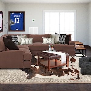 3D Rendering - Modern Man Cave Designs - Masculine Living Room - Industrial Basement - Game Room - Rustic Basement - Sports Man Cave