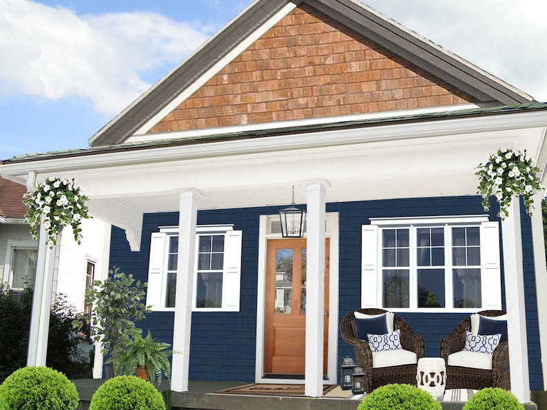 Modern Painting Exterior House All One Color for Small Space