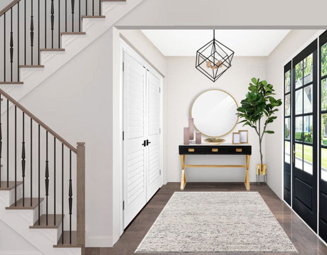 3D Rendering Foyer Online Interior Design Package Contemporary Entryway 3D Rendering Foyer Online Interior Design Package Contemporary Entryway