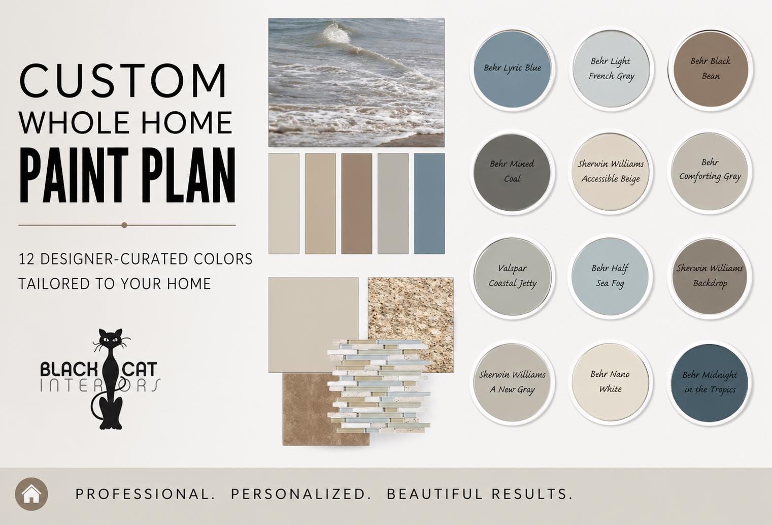 Plan Design Color Whole Home Paint Color Plan | Custom Paint Colors for Your Home ...