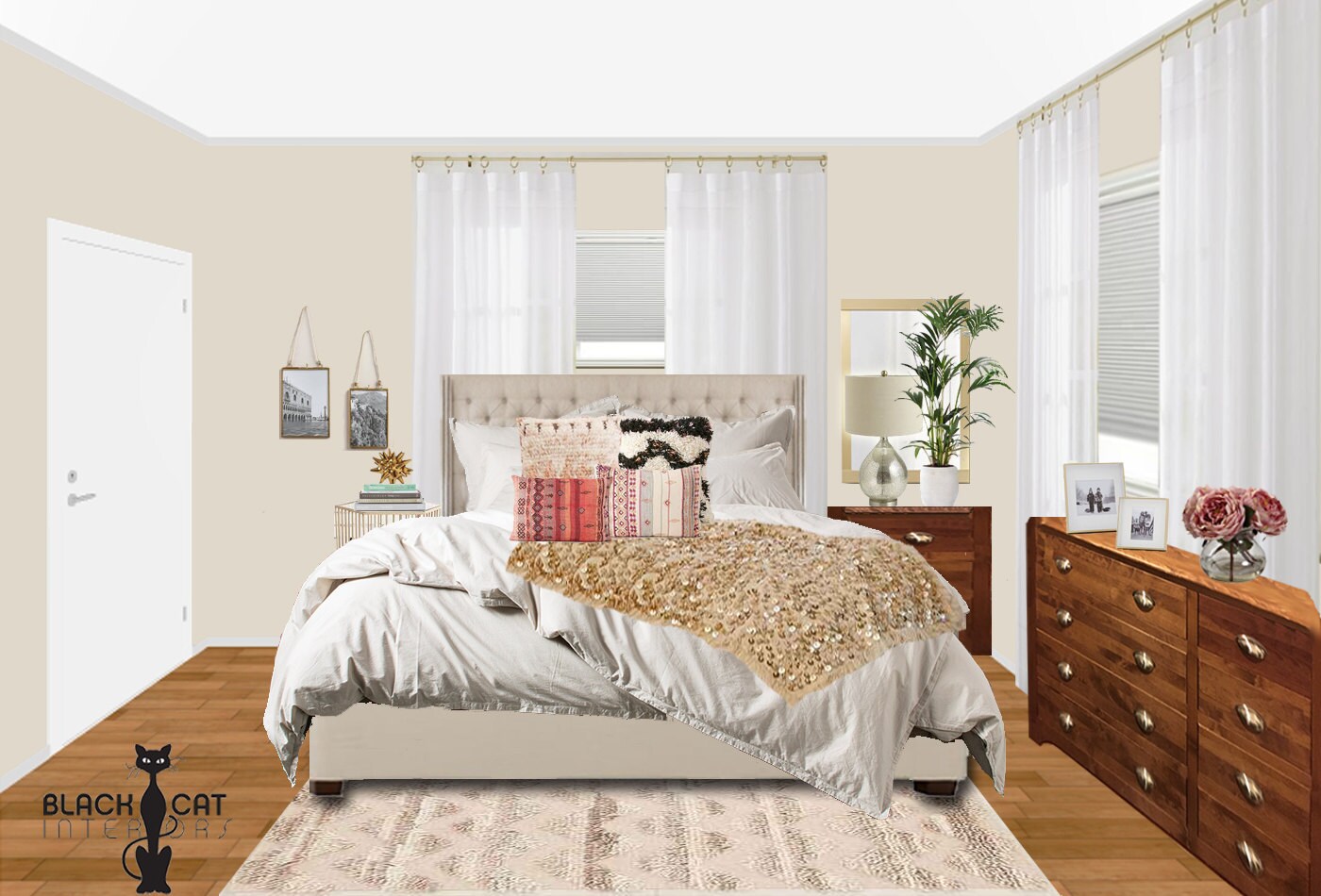 Paquete de diseño de interiores en línea del dormitorio Boho | Etsy