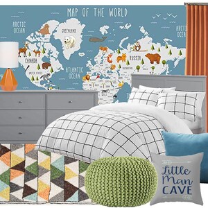 Moodboard - Jungen Kinder Kinderzimmer Online Interior Design Moodboard