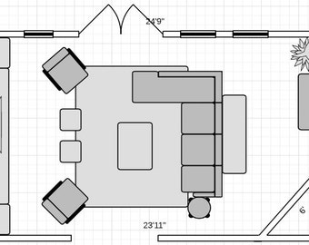 Interior Floor Plan - Furniture Placement - Interior Space Planning - Any Room