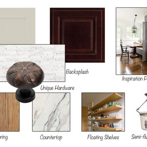 Moodboard - Cocina rústica de transición Diseño de interiores online Moodboard