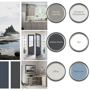 Benjamin Moore Prepackaged Paint Palette - Home Color Palette - Home Paint Selections - Hale Navy