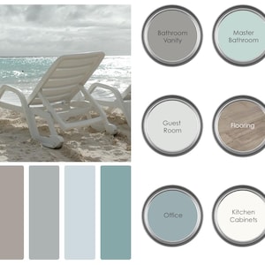 Sherwin Williams Coastal Paint Palette Guide (Digital Download)