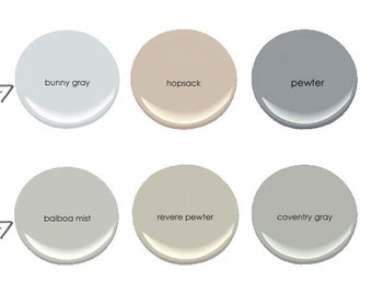 Small (6 Room) Paint Color Consultation - Up to 6 Rooms Home Color Palette - Home Paint Selections