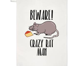 Funny Crazy Unicorn Man Tea Towel Dish Cloth