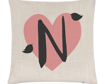 Letter n cushions | Etsy N' Bright Letter Throw Pillow | The