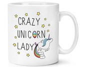 Crazy Unicorn Lady 10oz Mug Cup