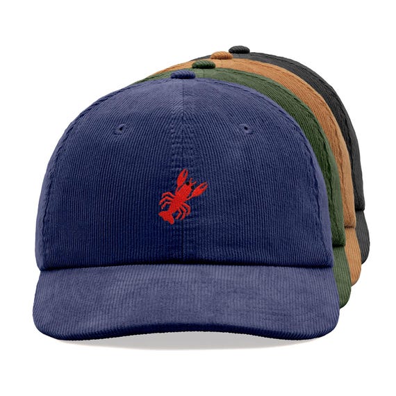 Tech Design Embroidered Lobster Dad Hat – Adjustable Cotton Baseball Cap, Navy, Unisex Fit - View #4