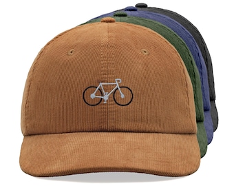 Rower Szosowy Sztruks Czapka Baseballowa Vintage Unisex Tata Kapelusz Regulowany Słońce Lato Wakacje Piesze Wycieczki Rowerzysta Zabawny