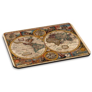 Vintage alte Weltkarte 3 PC Computer Mat Mousepad