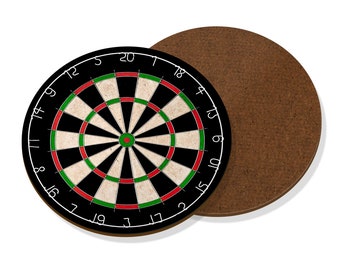 Dart Board Coaster Drinks Mat