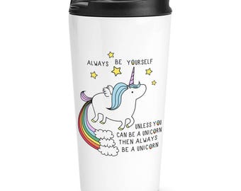 Gourde Isotherme Coco The Rainbow Caticorn - 500ml - Acier Inoxydable - Design Chat Licorne
