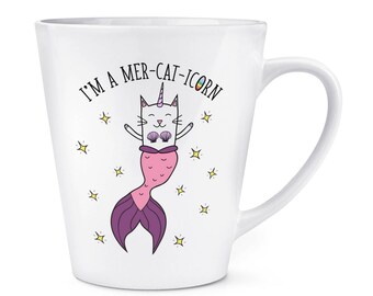 I'm A Mer-cat-icorn 12oz Latte Mug Cup