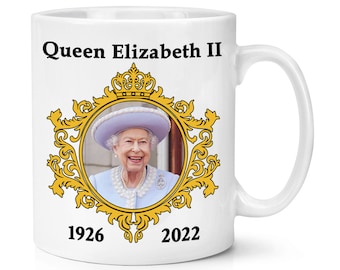Queen Elizabeth II 1926 - 2022 10oz Mug Cup Commemorative Gift Her Majesty