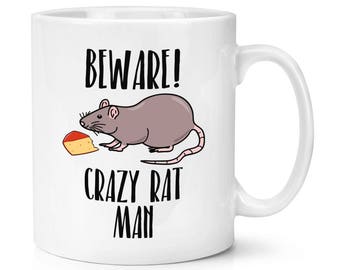 Attention Rat fou Man 10oz Mug tasse