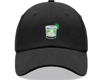 Margarita Cocktail Classic Baseball Sports Cap Unisex Hat Adjustable Funny Summer Holiday Olive Love Drink Tequila Alcohol Party Festival