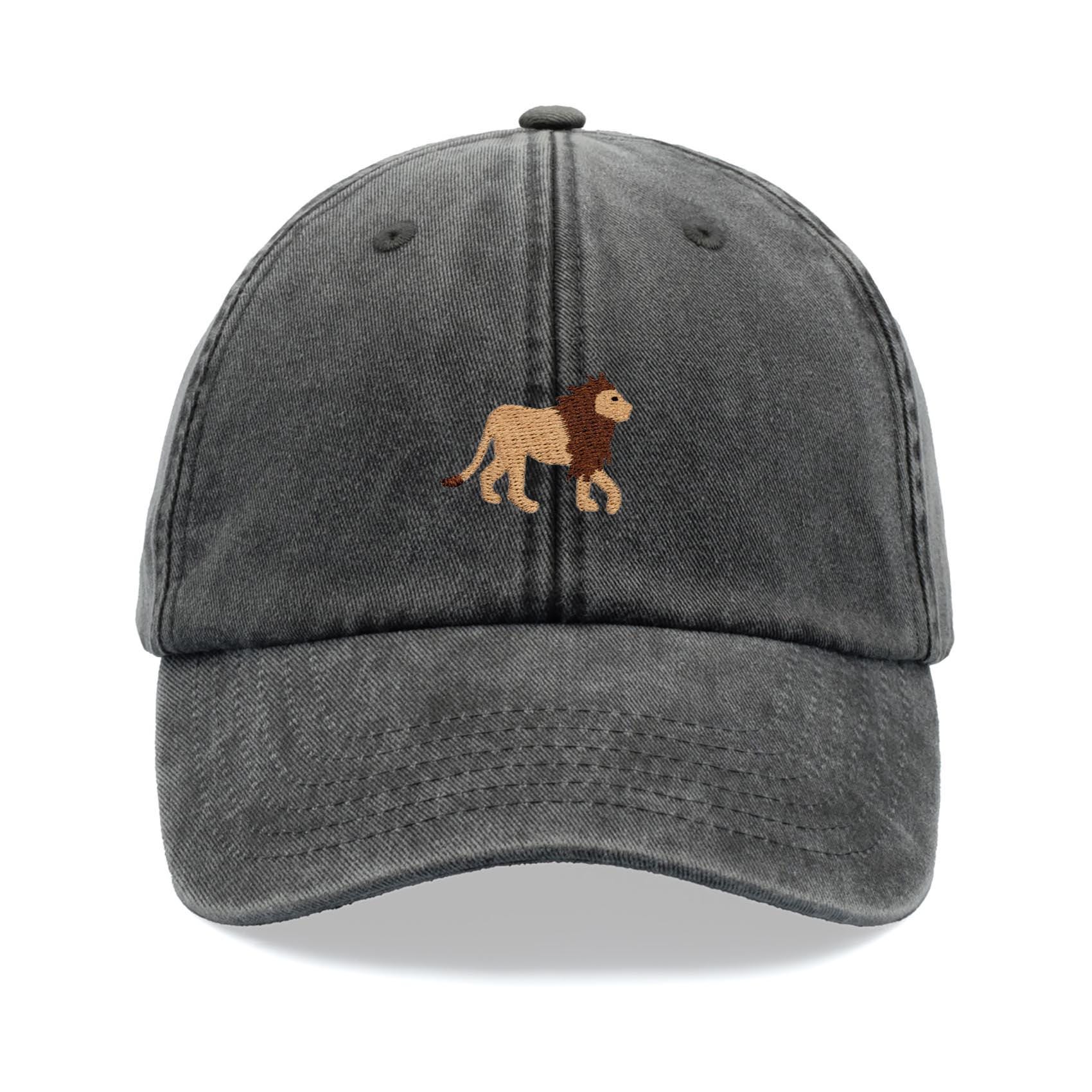 Women\'s Unique Cotton Lion Decor Baseball Cap Lion Hats Adjustable For Gifts Golden Lion Head Baseball Cap for Men Women Adjustable Funny  main image 4