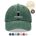 Vitamin G Pint (160+ 5 Star Reviews) Baseball Cap (The ORIGINAL BESTSELLER Washed Style) Vintage Cotton Unisex Dad Hat Adjustable Beer Stout product logo