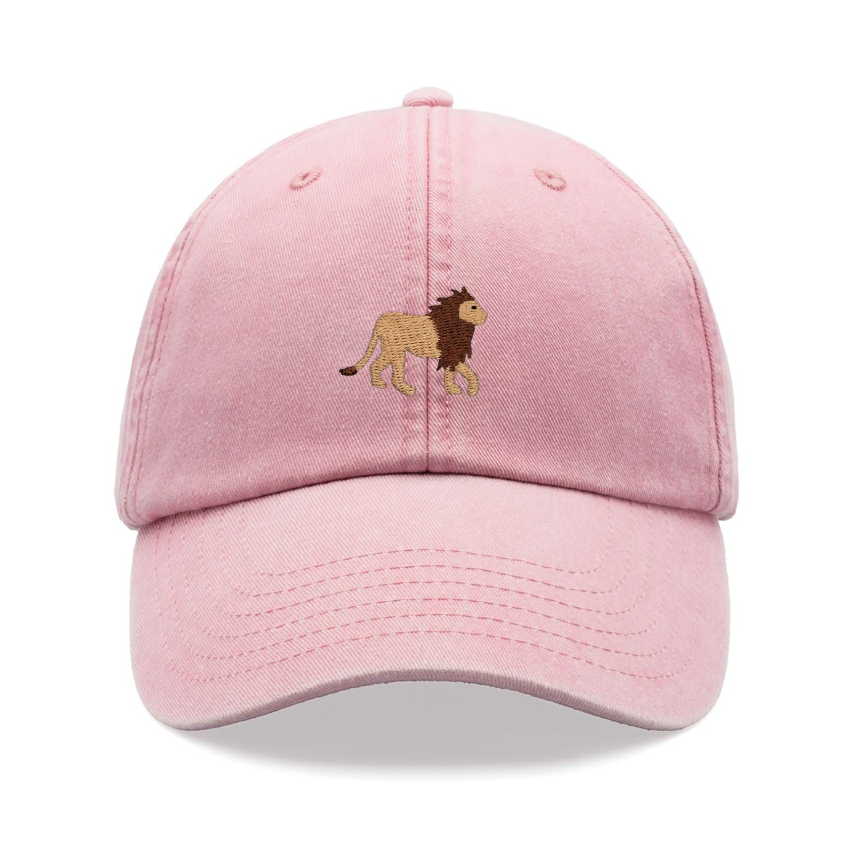 Women\'s Unique Cotton Lion Decor Baseball Cap Lion Hats Adjustable For Gifts Golden Lion Head Baseball Cap for Men Women Adjustable Funny  main image 2