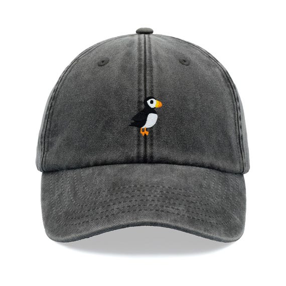 Puffin Baseball Cap Vintage Washed Cotton Unisex Dad Hat