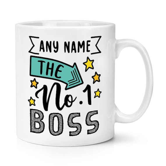 Personalised Boss 10oz Mug Cup Worlds Best Awesome Thank You