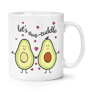 Let&#39;s Avocuddle Avocado 10oz Mug Cup
