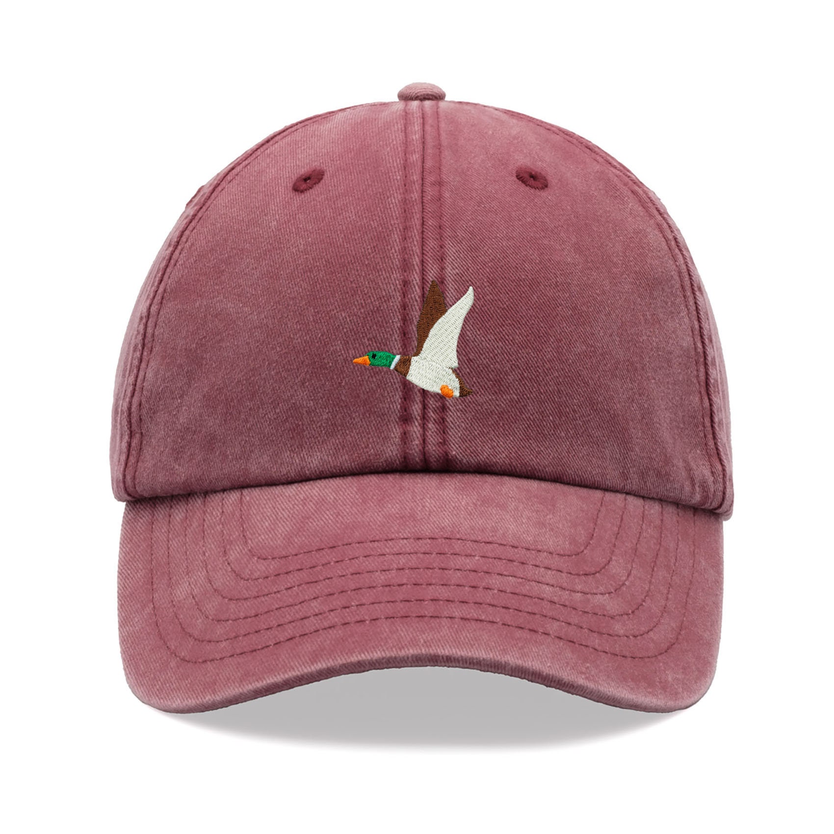 Flying Duck Baseball Cap Vintage Washed Unisex Dad Hat Adjustable
